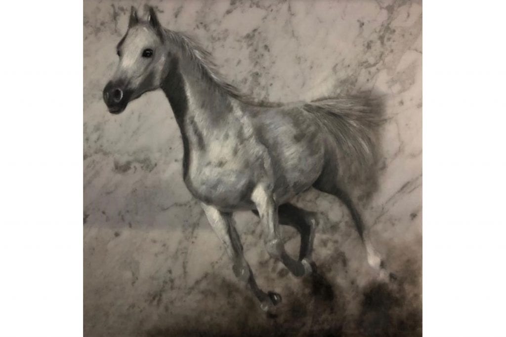 Original oil painting horse